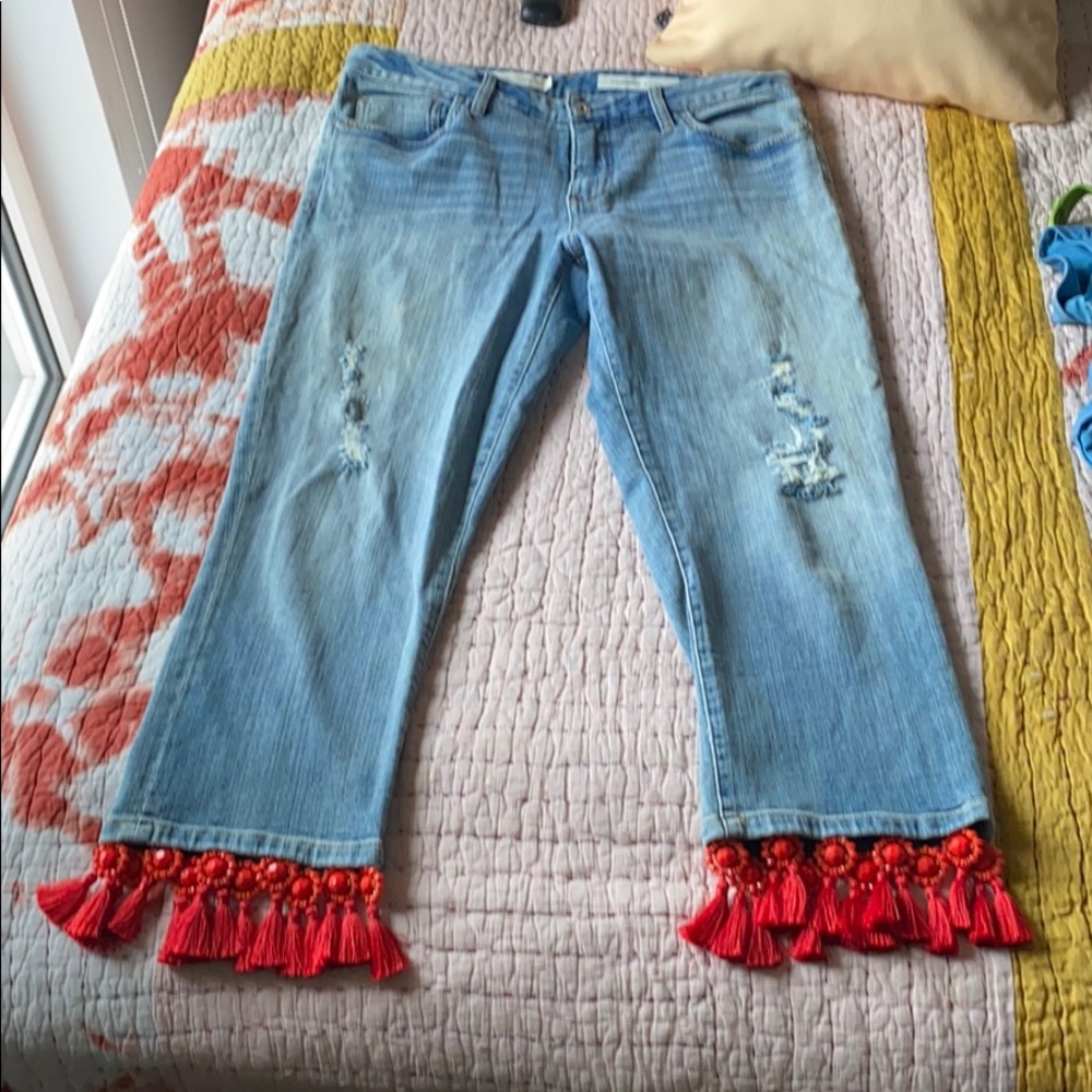 Anthropologie Slim Boyfriend Jeans